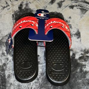 Champion, Size 13, Red Slides
